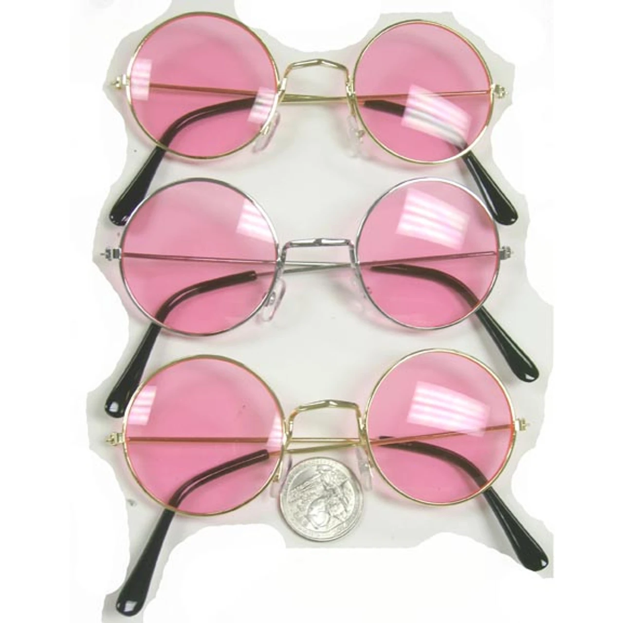 Lennon Frame Pink Lens Sunglasses | 1960s | Glasses And Sunglasses 1 Lennon Frame Pink Lens Sunglasses | 1960s | Glasses And Sunglasses